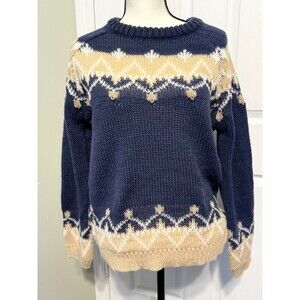 Pickwick Fair Isle Sweater Women's 100% Mohair Small